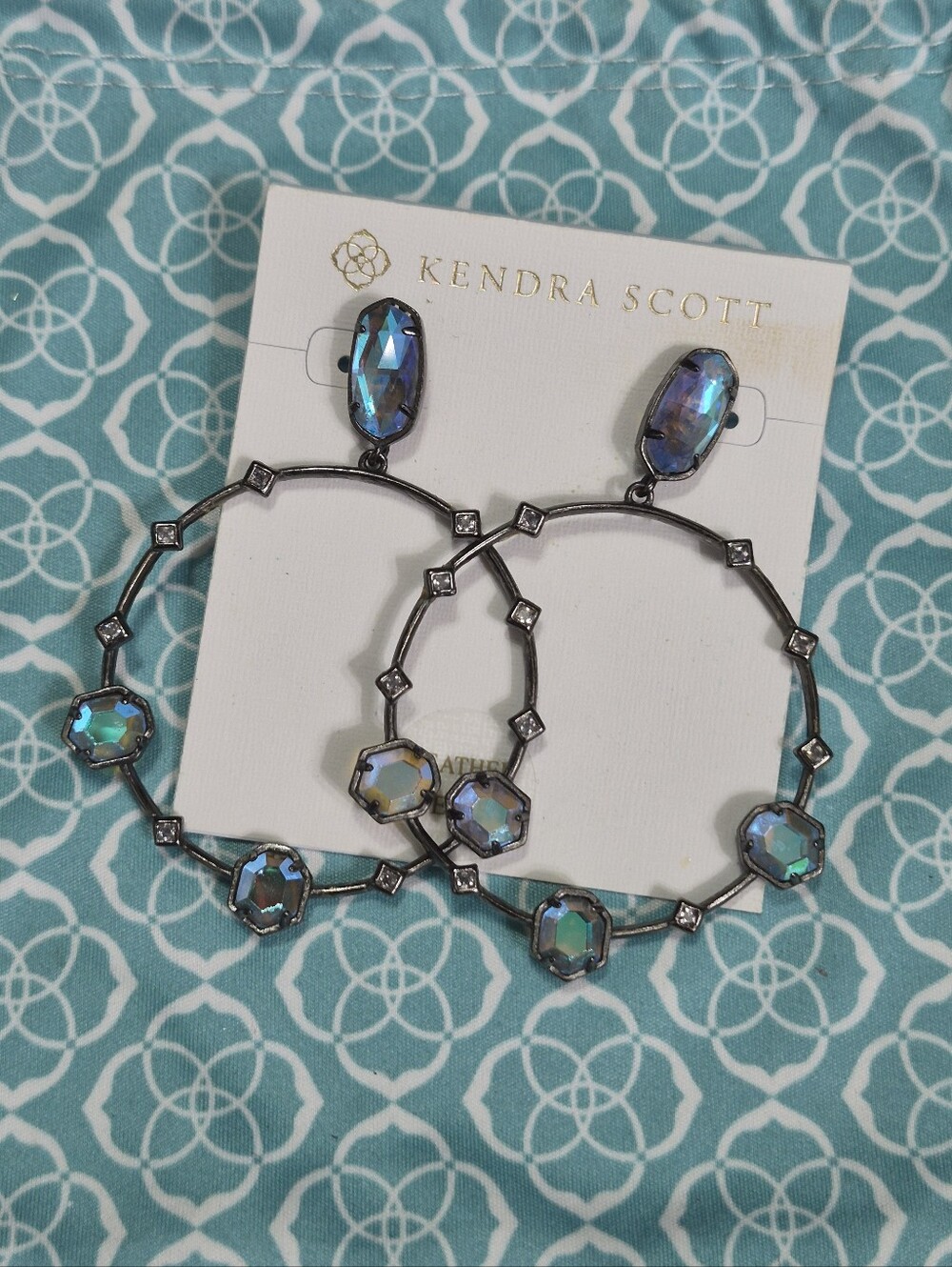 Kendra Scott Dichroic Glass Hoop Earrings